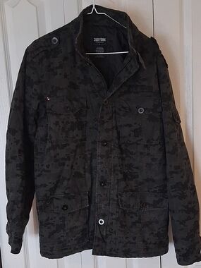 Zoo York Men's Black & Gray Digital Camo Field Jacket
